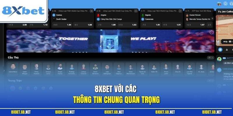8XBET với các thông tin chung quan trọng
