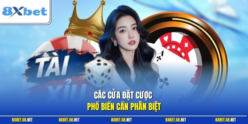 Các cửa đặt cược phổ biến cần phân biệt
