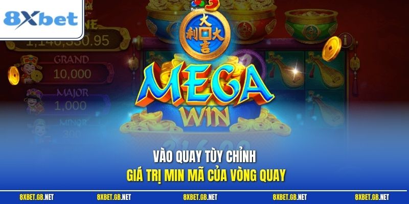 Vào quay tùy chỉnh giá trị min mã của vòng quay